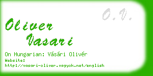 oliver vasari business card
